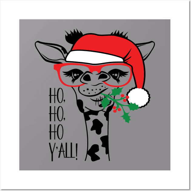Ho Ho Ho Y'All Wall Art by 1AlmightySprout